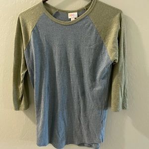 Lula Rue size small baseball T